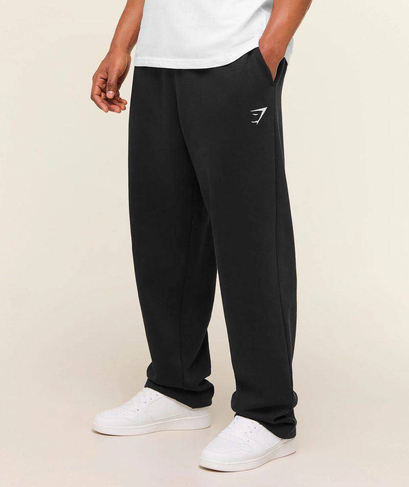 Crest Straight leg Joggers Black Gymshark