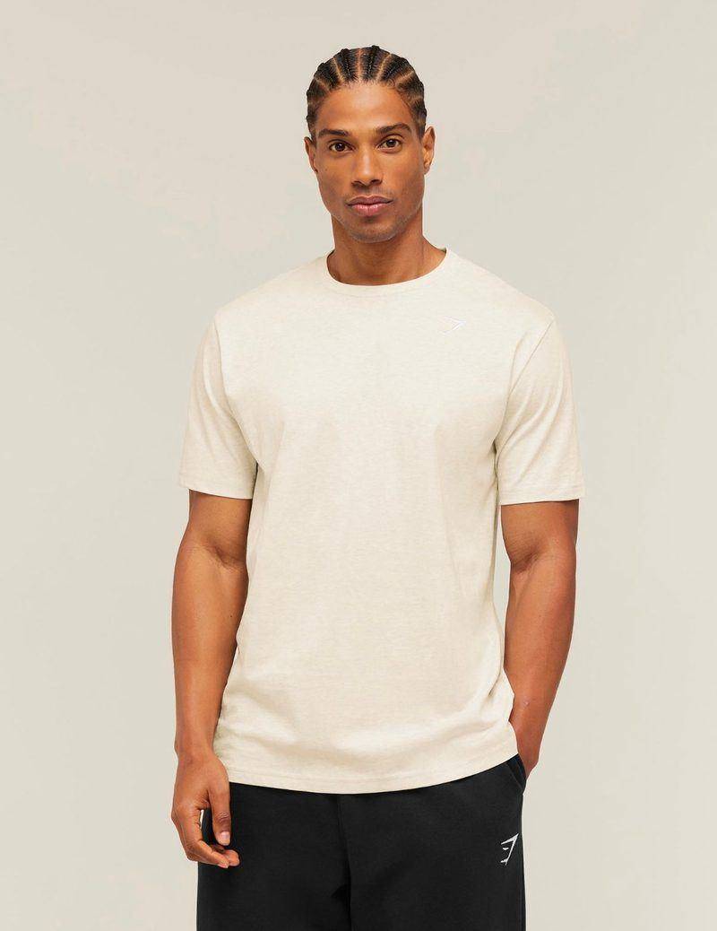 Crest Tshirt Bros Chalk Marl Gymshark