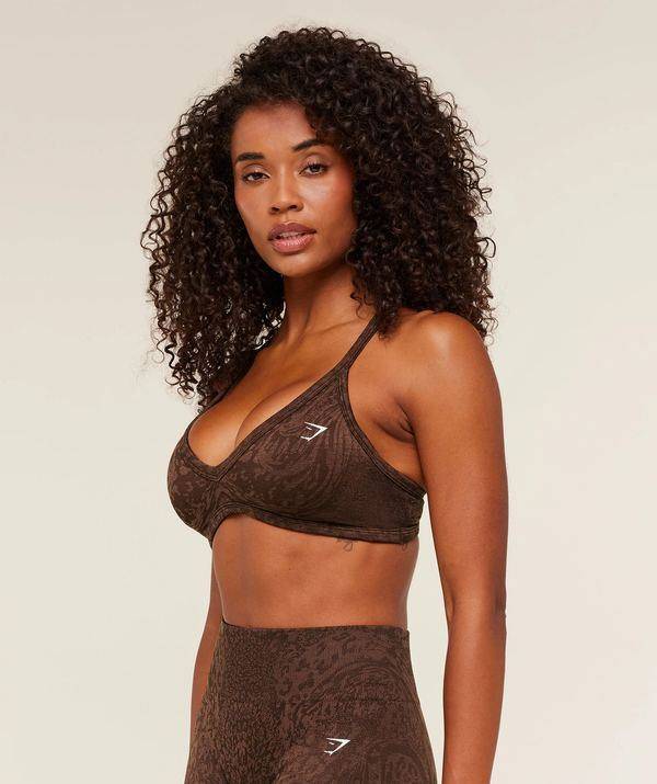 Adapt animal sport Bra Brown