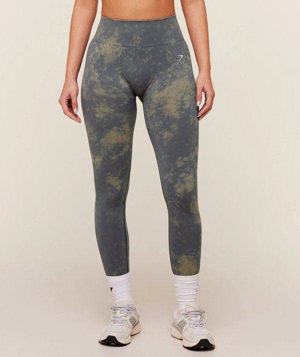 Everyday Washed Seamless Leggings Washed Black Gymshark