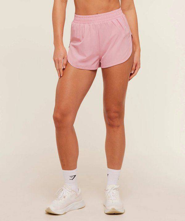 Interval High Leg Shorts Pink Gymshark