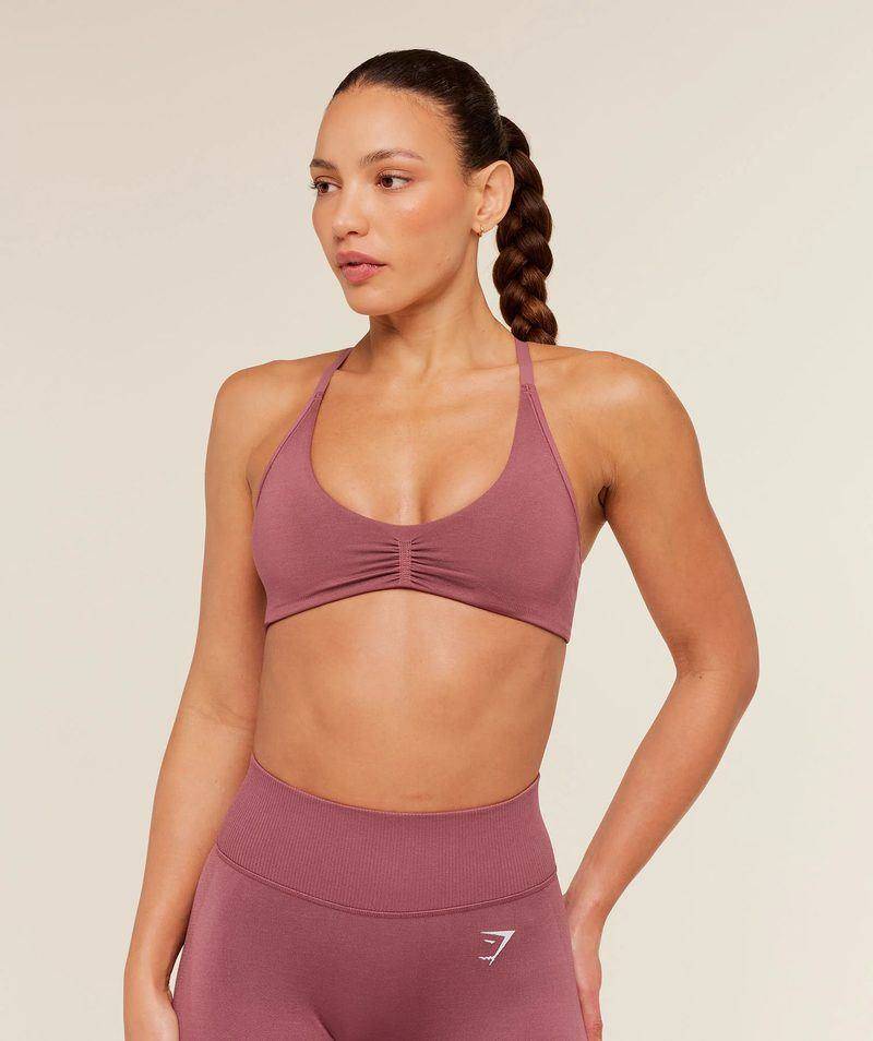 Interval light Support sports bra Pink Gymshark