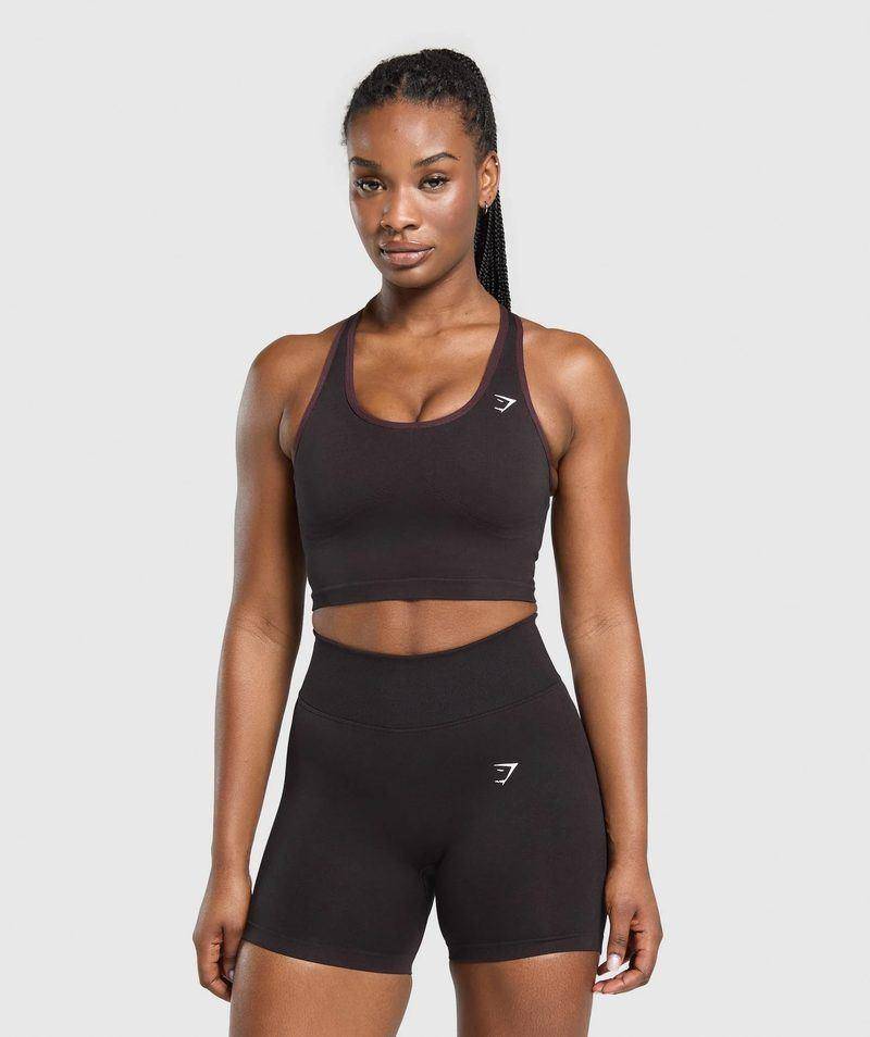 Lift Seamless Mid Tank Shelf Purple Gymshark