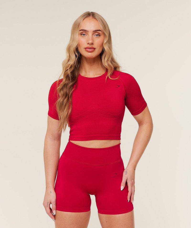 Lift Seamless short sleeve top Carmine red Gymshark