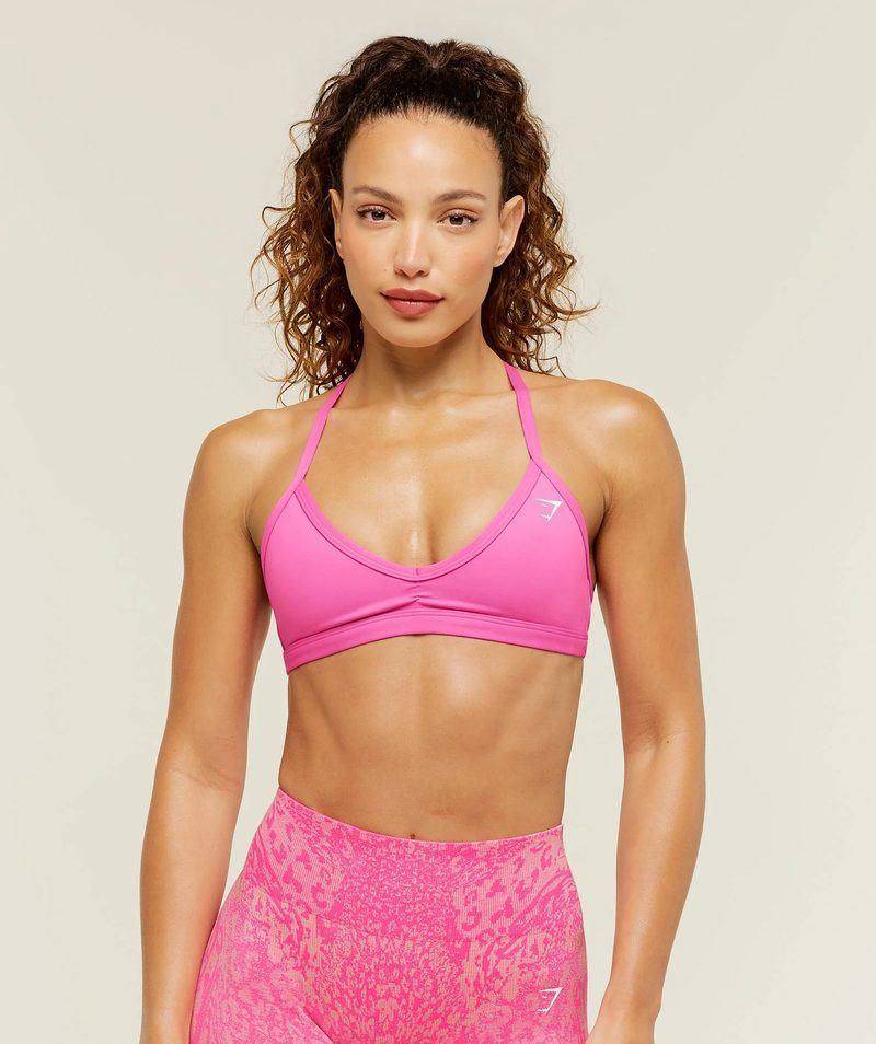 Minimal Sports Bra Electric Pink Gymshark
