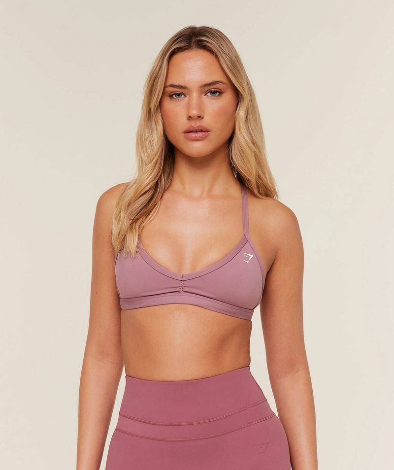 Minimal Sports Bra Pink Gymshark