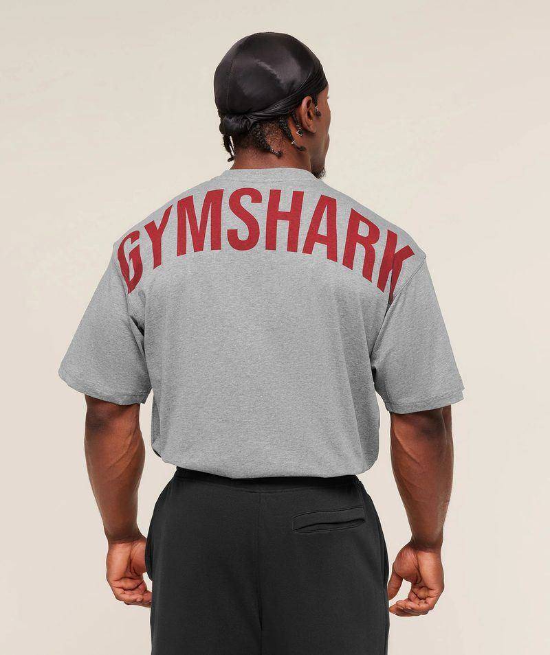 Power Tshirt Grey Gymshark