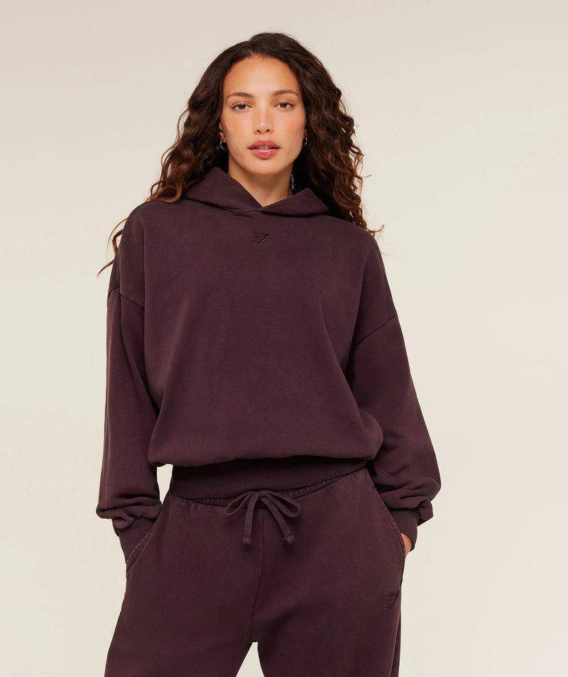 Power washed Oversize hoodie Cherry PURPLE Gymshark