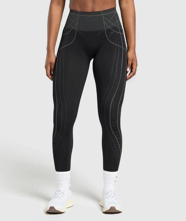 Apex Seamless Leggings Black Gymshark