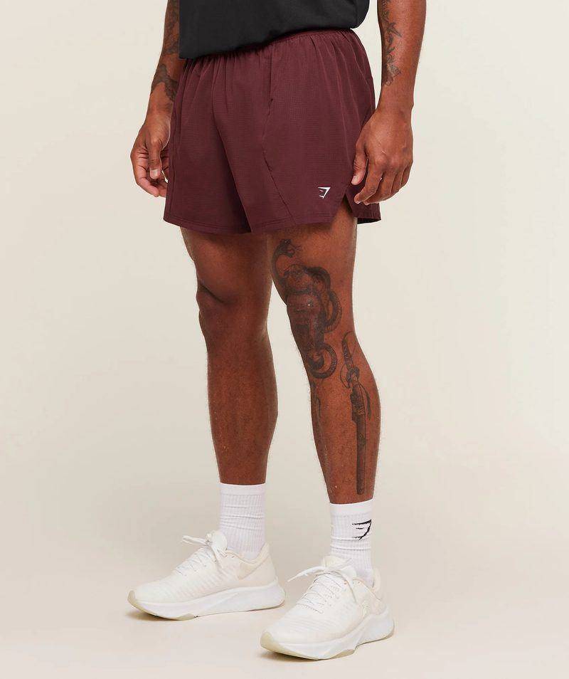 Running 5 shorts Rich Maroon Gymshark