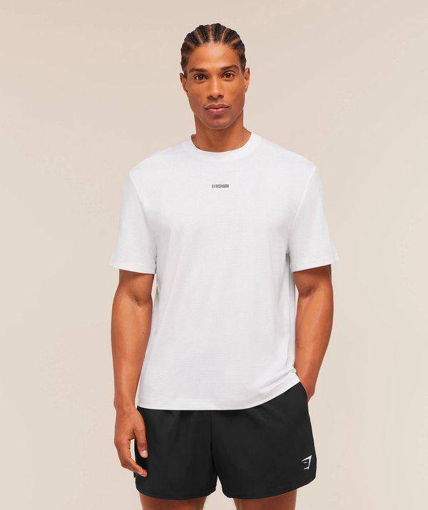 Train Tshirt White Gymshark