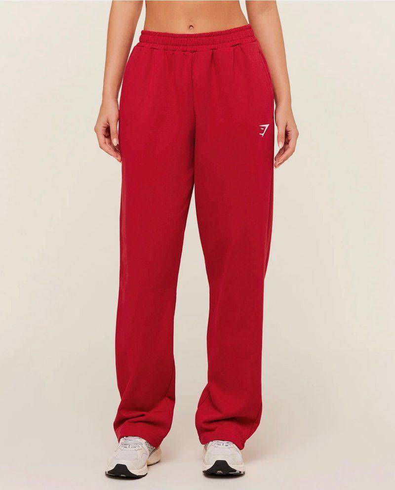 Training Straight leg Joggers Red Gymshark