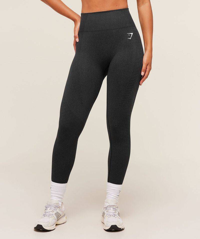 Vital Seamless Leggings Black Marl Gymshark