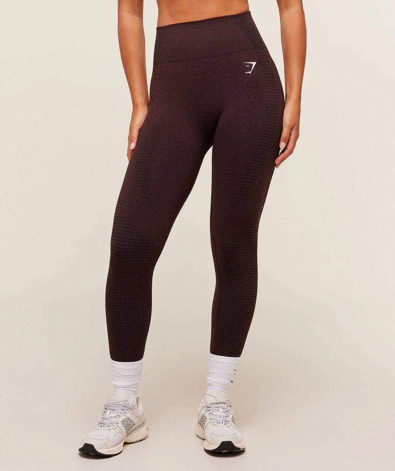 Vital Seamless Leggings Brown Gymshark