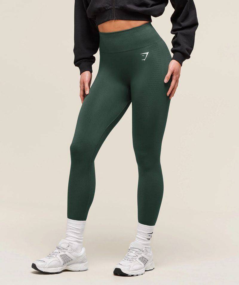 Vital Seamless Leggings Green Gymshark