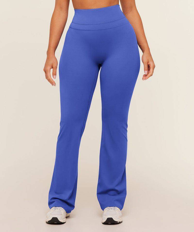 Whitney Flared Legging Blue Gymshark