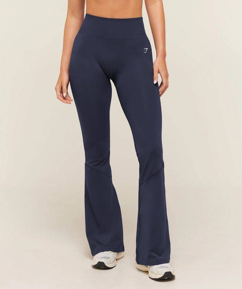 Everyday seamless flared leggings Blue / Heavy Blue Gymshark