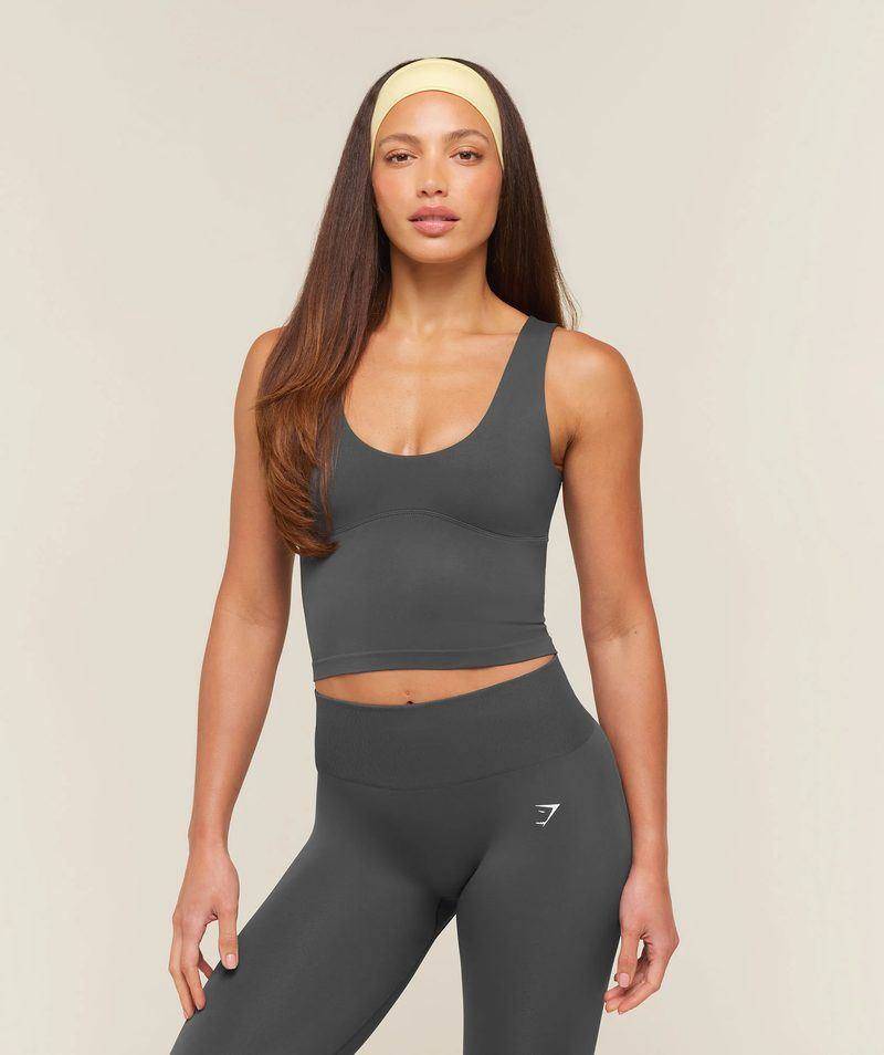 Everyday Seamless Shelf Tank Grey Gymshark