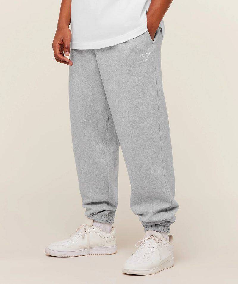 Crest Oversize Joggers Grey Gymshark