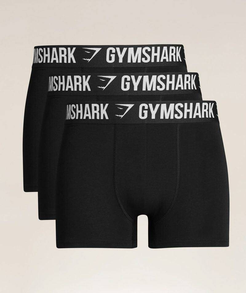 Boxers Pack de 3 Black Gymshark