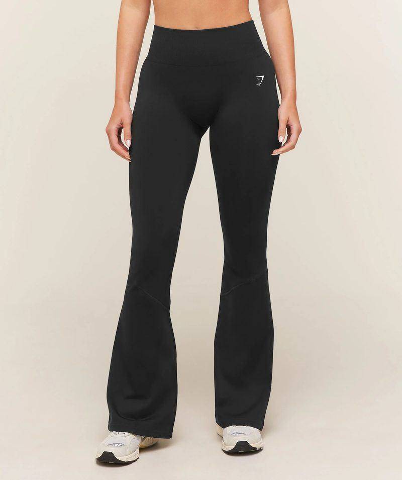 Everyday seamless flared leggings Black Gymshark