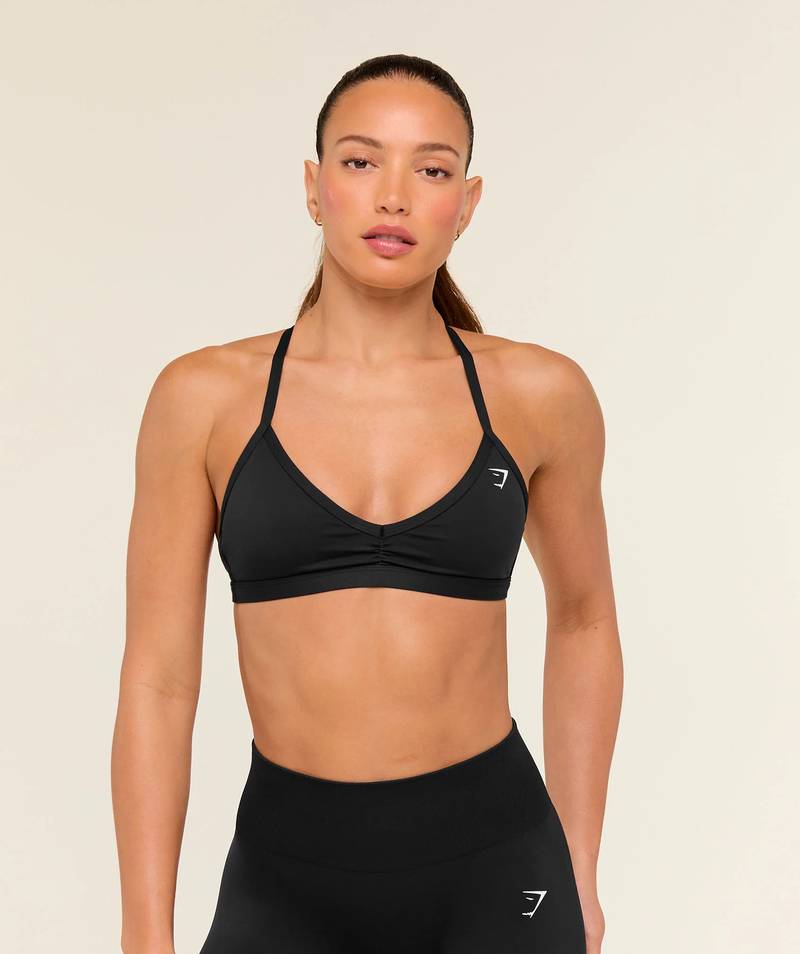Minimal Sports Bra Black Gymshark
