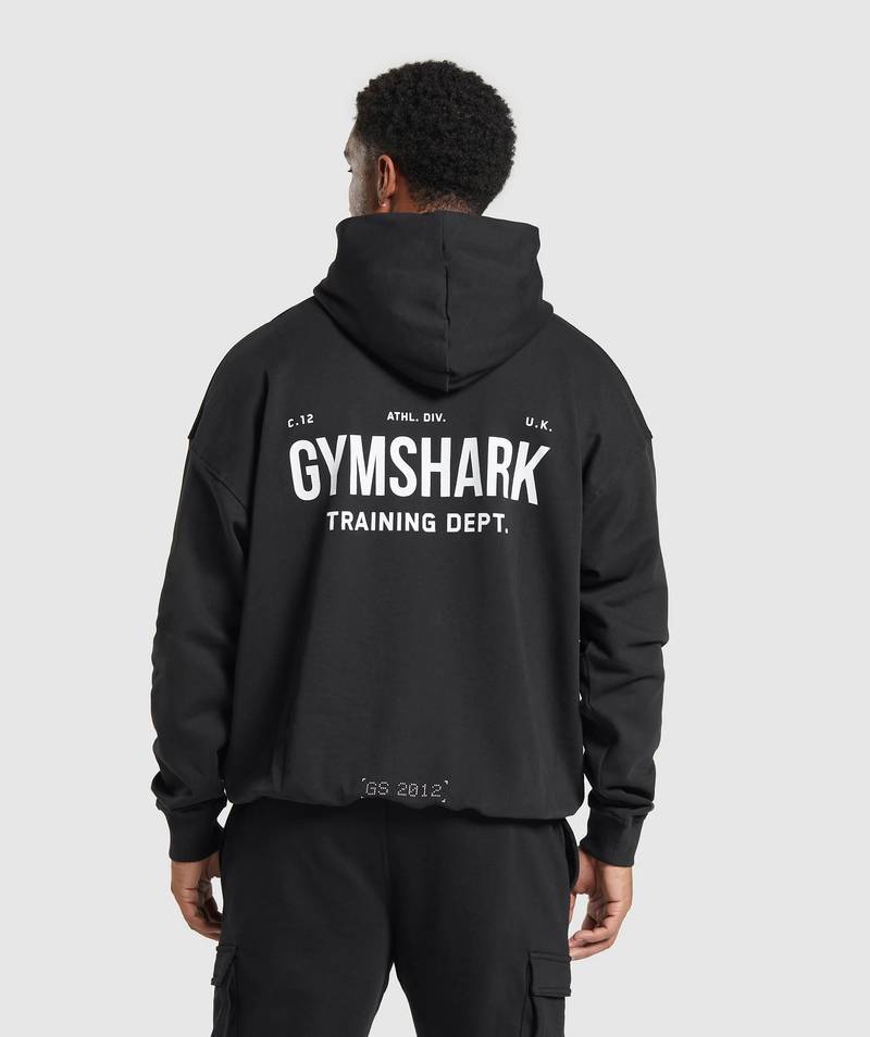 Training Dept. Hoodie Black Gymshark