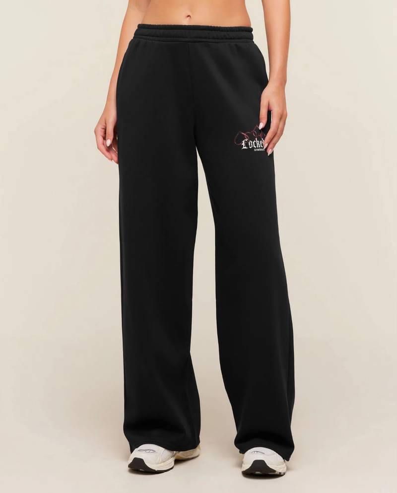 Locked In Graphic Jogger Black Gymshark