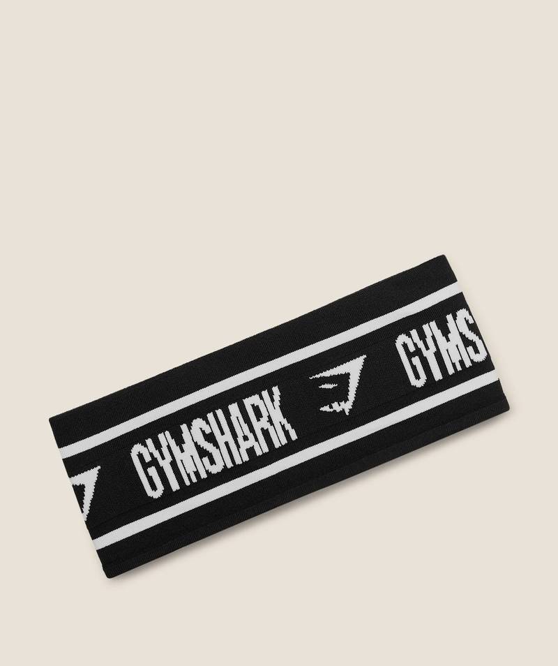 Diffuse Logo Headband Black Gymshark