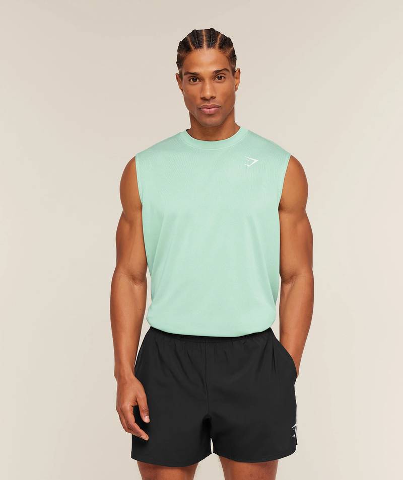 Washed Pastels Tank Teal Gymshark
