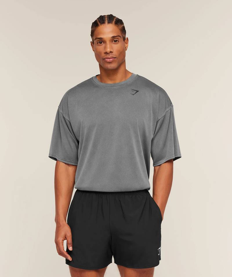 Washed Pastels T-Shirt Black Gymshark
