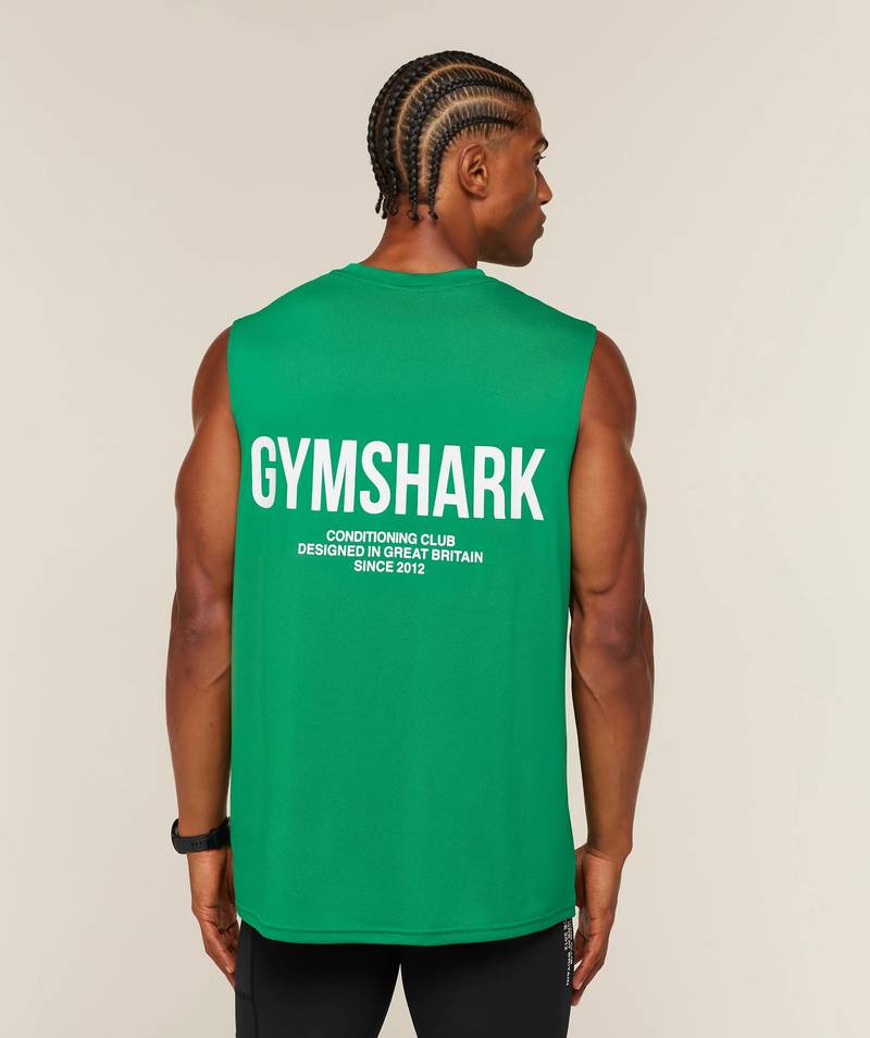 Conditioning Club Tank Green Gymshark