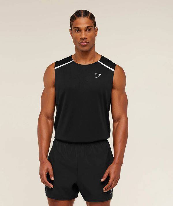 Arrival Contrast Tank Regular Fit Black Gymshark