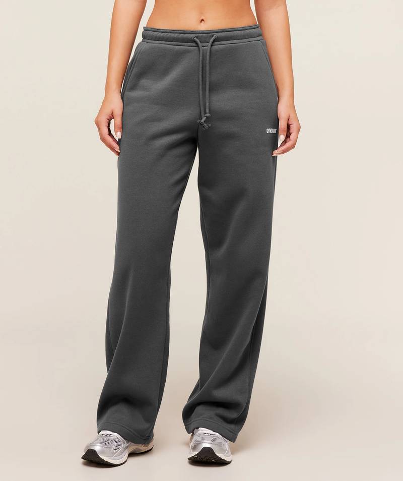 Cosy Luxe Straight Leg Jogger Onyx Grey Gymshark
