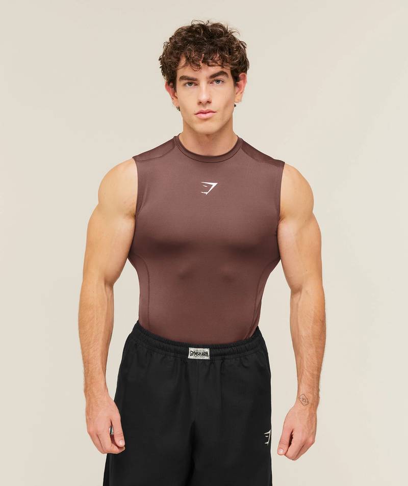 Element Baselayer Tank Espresso Brown Gymshark