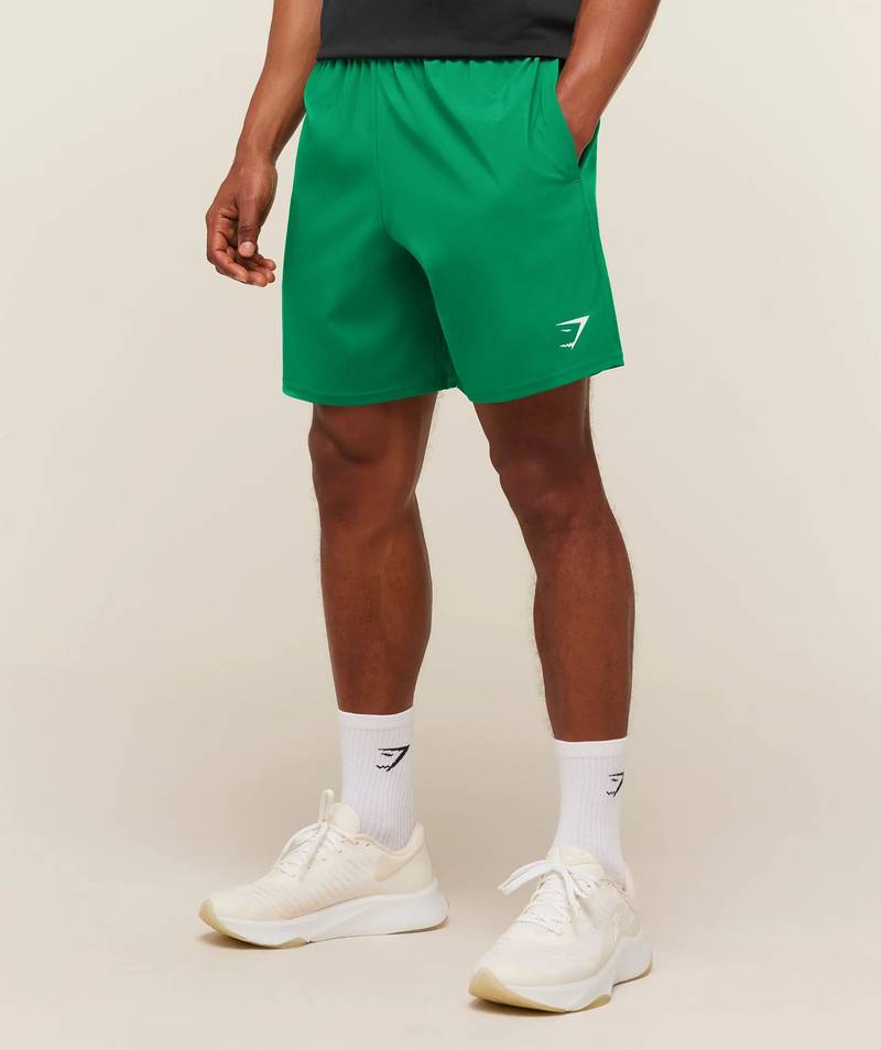 Arrival 7" Short Track Green Gymshark