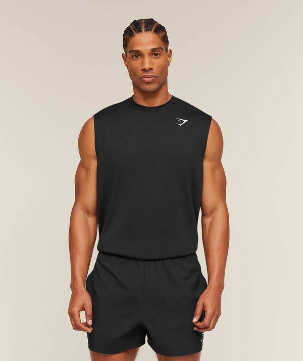 Arrival Oversize Tank Black Gymshark