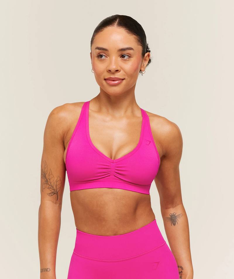 Lift Seamless Sports Bra Super-Set Pink Gymshark