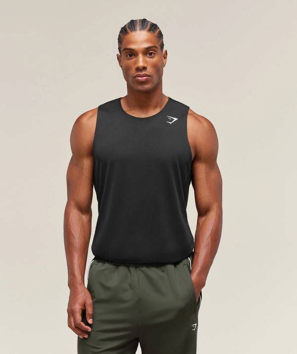 Arrival Tank Slim Fit Black Gymshark