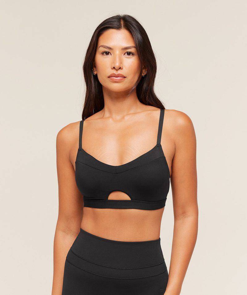 Balcony peekaboo sports bra Black Gymshark